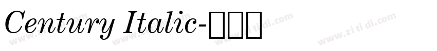 Century Italic字体转换